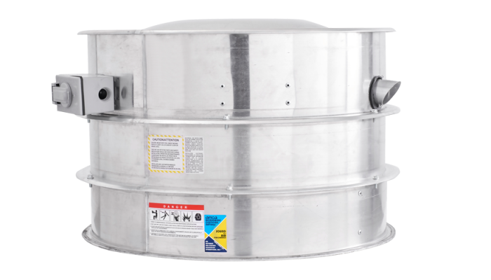 Belt Drive Centrifugal Upblast Hurricane Exhaust Fan 4800 CFM, 1238 RPM, 3PH 72B3H-4800-FF SHOP HOODS, EXHAUST/SUPPLY FANS, Hurricane Rated Fans, Belt Drive Exhaust Fans, Exhaust Fans, 3 Phase