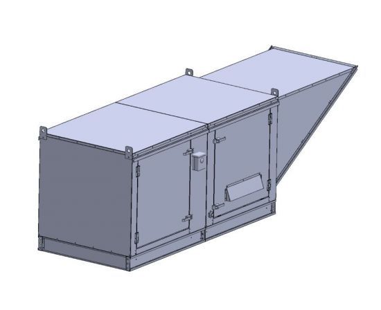 TK3 - 3PH (6750 cfm) - Direct Gas Fired Makeup Air Unit/EVAP TK3DD-EVAP-3PH SHOP HOODS, EXHAUST/SUPPLY FANS, Makeup Air Fans, Direct Gas Fired Heated Supply Air, Direct Drive Tempered Makeup Air Units/EVAP