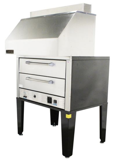 50” Double Deck Pizza Oven w/ Ventless Hood 1 PH - Incl. Fire Supp VH50-1PH-Ventless Combo-Fire SHOP, PIZZA DECK OVEN, VENTLESS HOODS, 50 INCH INTERIOR, Pizza Deck Oven w/ Ventless Hood, FIRE SUPPRESSION INCLUDED, 50 Inch Interior, Fire Suppression Included
