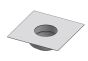 10" Diameter Grease Duct Fan Plate Adapter - End DWCK10-FPE:29X29-ZC Double Wall 10” Diameter
