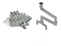 20"- Double Wall Kit, Zero Clearance, Two 14" Connections, Grease Duct, Four 90's, 50' Straight, Including No Weld Hood and Fan Connections DWNAKS-ZC-KIT18 Double Wall Kit - Straight w Pant Leg and 4 – 90's
