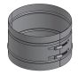 12" Diameter, Double Wall Reduced Clearance Grease Duct, Locking Band DWCK12-LB-RC SHOP, DUCTWORK, Double Wall Reduced Clearance Grease Duct Accessories, Double Wall 12” Diameter