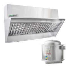 HoodMart Restaurant Low Proximity Backshelf Hood System 5' x 23"