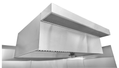 HoodMart Restaurant Hood System w/ PSP Tempered Makeup-Air - 4' x 48"