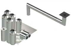 14" - Double Wall Kit, Zero Clearance, Grease Duct, Two 90's, 30' Straight, Including No Weld Hood and Fan Connections