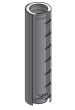 10" Diameter Grease Duct 36" Cut Length DWCK10-36CL-ZC Double Wall 10” Diameter