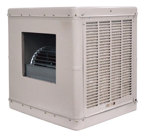 Downdraft Evaporative Swamp Cooler, 1/3HP, 9'-12' HOODS EVAP 7401DD - 1/3HP SHOP, EXHAUST/SUPPLY FANS, Makeup Air Fans, Evap / Swamp Coolers