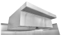HoodMart Restaurant Hood System w/ PSP Tempered Makeup-Air - 15' x 48" EXH015PSP-TEMP SHOP HOODS, COMMERCIAL HOOD PACKAGES, Makeup-Air Hood Packages, Perforated Supply Plenum (PSP), Tempered Air