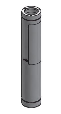 14" Diameter Grease Duct Inline Access Door Length DWCK14-IAD-ZC Double Wall 14” Diameter
