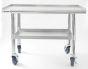 NAKS 36" x 27" 16 Gauge Stainless Steel Equipment Stand with Undershelf and Casters TABLE-36 SHOP HOODS, Equipment, Equipment Stands