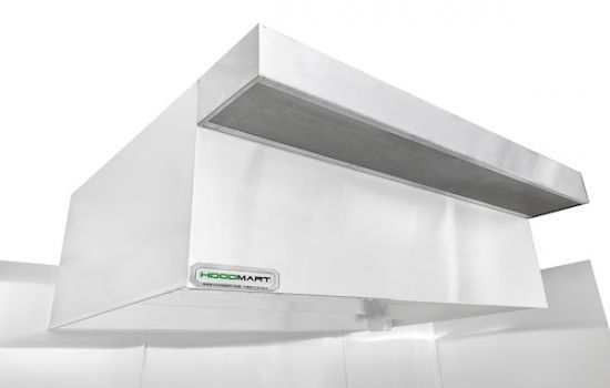 HOODMART TYPE 2 Heat and Fume Hood W/ PSP MAKE-UP AIR - 4’ x 48” 0448SSBTYP2-PSP SHOP, HOODS ONLY, Type 2 & Condensate, Heat Removal, Type 2 PSP Only