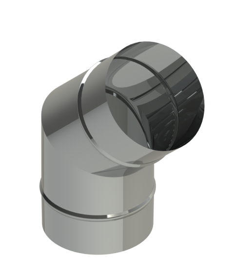 20" Diameter Grease Duct 45 Degree Elbow No Access Panel SW-NAKS-CK20-45EL SHOP, DUCTWORK, Single Wall Grease Duct Accessories, Single Wall 20” Diameter