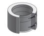 12" Diameter, Double Wall Zero Clearance Grease Duct, Flange Collar Adapter DWCK12-FCS-ZC SHOP HOODS, DUCTWORK, Double Wall Zero Clearance Grease Accessories, Double Wall 12” Diameter