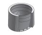 18" Diameter, Double Wall Zero Clearance Grease Duct, No Weld Hood Adapter Oval - Start DWCK18-NWHO-ZC SHOP HOODS, DUCTWORK, Double Wall Zero Clearance Grease Accessories, Double Wall 18” Diameter
