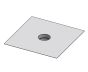 18" Diameter Grease Duct Fan Plate Adapter - End SWCK18-FPE:36X36 SHOP, DUCTWORK, Single Wall Grease Duct Accessories, Single Wall 18” Diameter