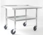 NAKS 36" x 27" 18 Gauge Stainless Steel Equipment Stand with Undershelf and Casters STAND-3627 SHOP, Equipment, Equipment Stands