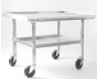 NAKS 36" x 27" 18 Gauge Stainless Steel Equipment Stand with Undershelf and Casters STAND-3627 SHOP HOODS, Equipment, Equipment Stands