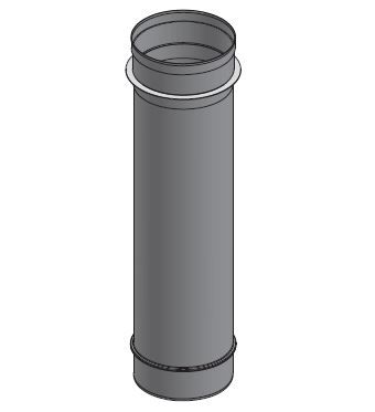 10" Diameter Grease Duct 24" Fixed Length SWCK10-24L SHOP, DUCTWORK, Single Wall Grease Duct Accessories, Single Wall 10” Diameter