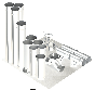 20"- Single Wall Kit,Two 14" Connections, Grease Duct, Two 90's, 30' Straight, Including No Weld Hood and Fan Connections Fan Connections SWNAKS-KIT17 SHOP HOODS, DUCTWORK, Single Wall Grease Duct Kits, Single Wall Kit - Straight w/ Pant Leg and 2 - 90's