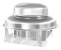 Direct Drive Downblast Exhaust Fan 900 CFM, 1300 RPM, 1PH w/6 AMP Var. Speed Control 20D-DBFF-900 SHOP HOODS, EXHAUST/SUPPLY FANS, Downblast Fans, Centrifugal Downblast Direct Drive Exhaust Fan