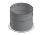 12" Diameter, Single Wall Grease Duct, Flange Collar Adapter - Start SWCK12-FCS SHOP HOODS, DUCTWORK, Single Wall Grease Duct Accessories, Single Wall 12” Diameter