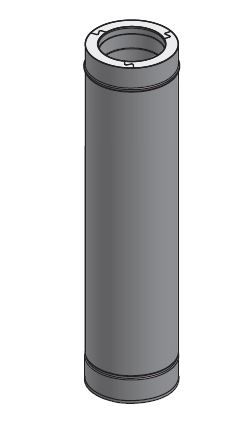 14" Diameter Grease Duct 36" Fixed Length DWCK14-36L-ZC Double Wall 14” Diameter