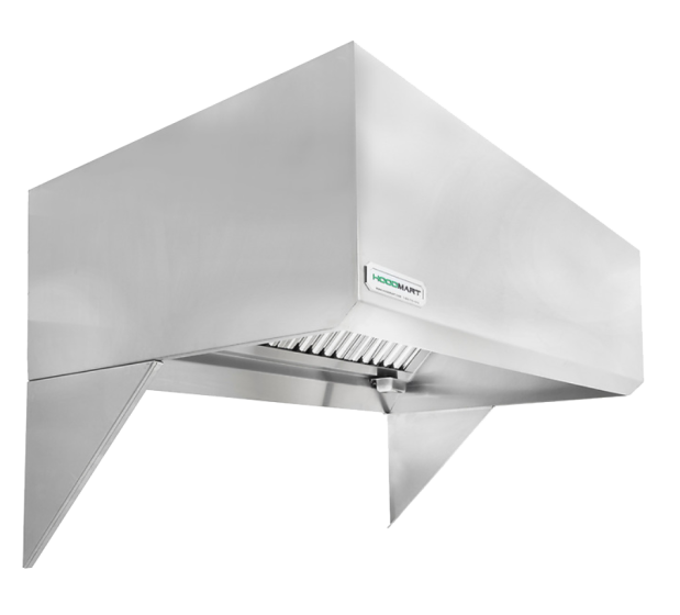 Hoodmart Restaurant Exhaust Hood - 17' x 48" 1748HB SHOP HOODS, HOODS ONLY, Exhaust Hoods, Exhaust Hood