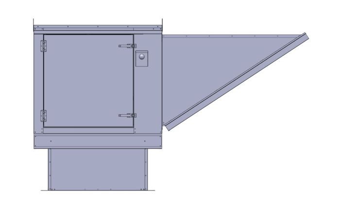 SF9H Hurricane Rated Supply Fan 1.5 HP, 3PH, 230V, 3000 CFM, 12" Blower SF9H-3PH SHOP HOODS, EXHAUST/SUPPLY FANS, Hurricane Rated Fans, Supply Fans, 3 Phase