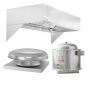 HoodMart Restaurant Hood System w/ Eco Make-Up Air 15’ x 48” 2015-DB SHOP, Economy Short Cycle Makeup Air (IPS), Standard Short Cycle IPS