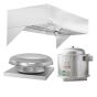 HoodMart Restaurant Hood System w/ Eco Make-Up Air 20’ x 48” 2020-DB SHOP HOODS, Economy Short Cycle Makeup Air (IPS), Standard Short Cycle IPS