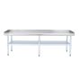 NAKS 30" x 72" 18 Gauge Stainless Steel Equipment Stand with Undershelf STAND-3072 SHOP HOODS, Equipment Stands