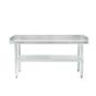 NAKS 60" x 30" 18 Gauge Stainless Steel Equipment Stand with Undershelf STAND-6030 SHOP HOODS, Equipment, Equipment Stands