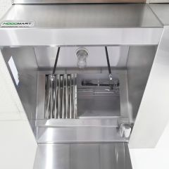 Restaurant Hood w/(BRP) Back Return Plenum Makeup-Air 9'x48"