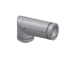 14" Diameter, Double Wall Reduced Clearance Grease Duct, 87 Degree Elbow w/ Access Panel