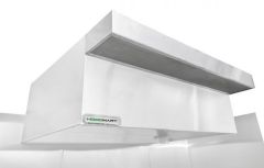 HOODMART TYPE 2 Heat and Fume Hood W/ PSP MAKE-UP AIR- 5’ x 48”