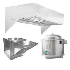 11' X 48" HOODMART GRC RESTAURANT HOOD SYSTEMS w/ Make Up AIr