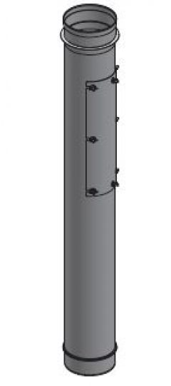 10" Diameter, Single Wall Grease Duct, Inline Access Door Length