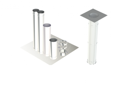 16" - Single Wall Kit, Grease Duct, 10' Straight, Including No Weld Hood and Fan Connections SWNAKS-KIT10 SHOP HOODS, DUCTWORK, Single Wall Grease Duct Kits, Single Wall Kit - Straight Duct