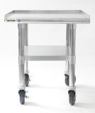 NAKS 24" x 27" 18 Gauge Stainless Steel Equipment Stand with Undershelf and Casters STAND-2427 SHOP, Equipment, Equipment Stands