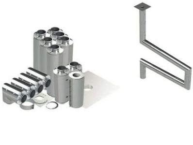 Double Wall Kit - Straight w 4 - 90's Double Wall Kit - Straight w 4 - 90's