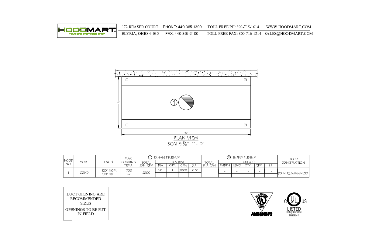 CONDENSATE EXHAUST PACKAGE