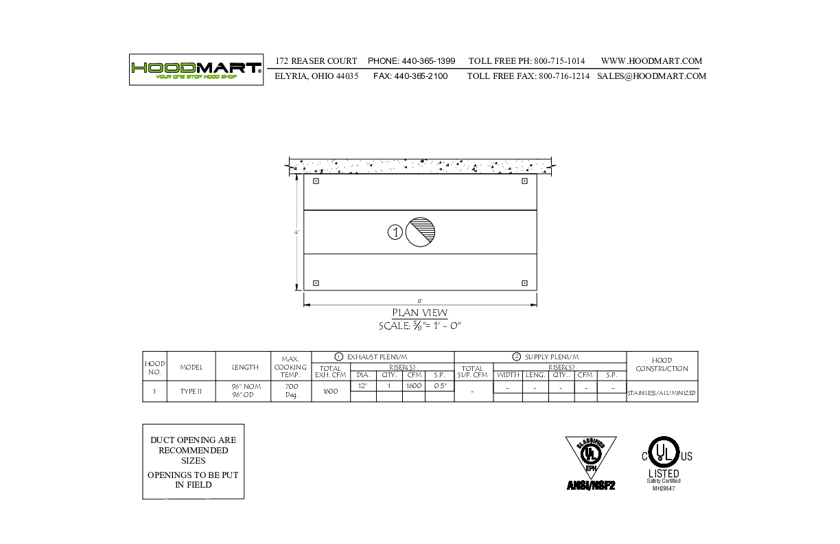 TYPE II EXHAUST PACKAGE