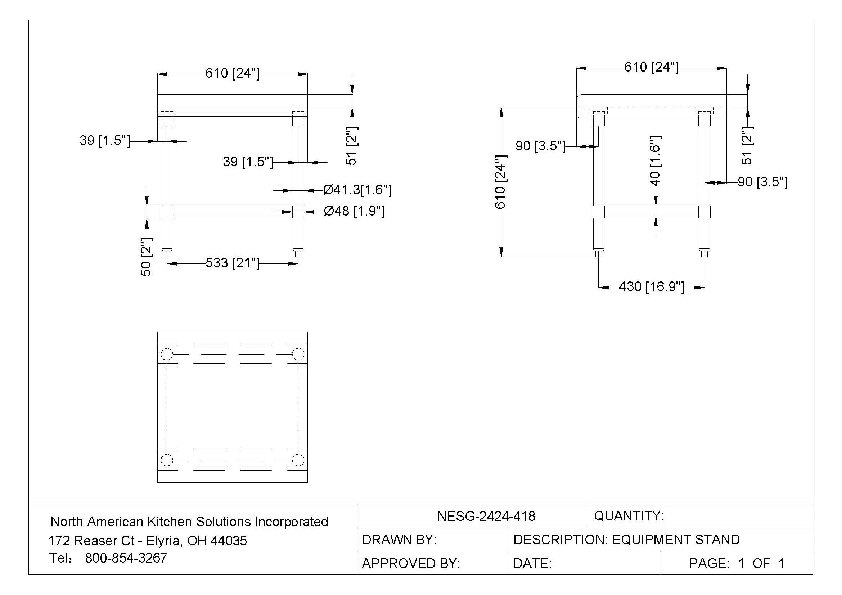 Table 24 Width Spec