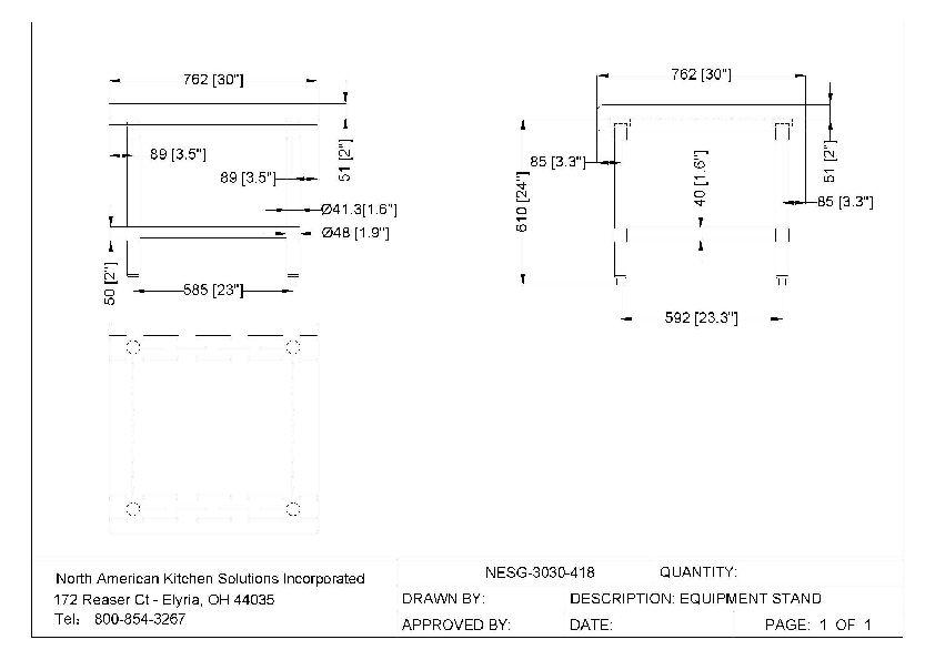 Table 30 Width Spec