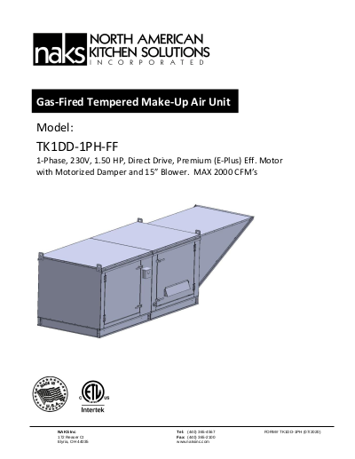 TK1 230V 1.5HP 1Phs