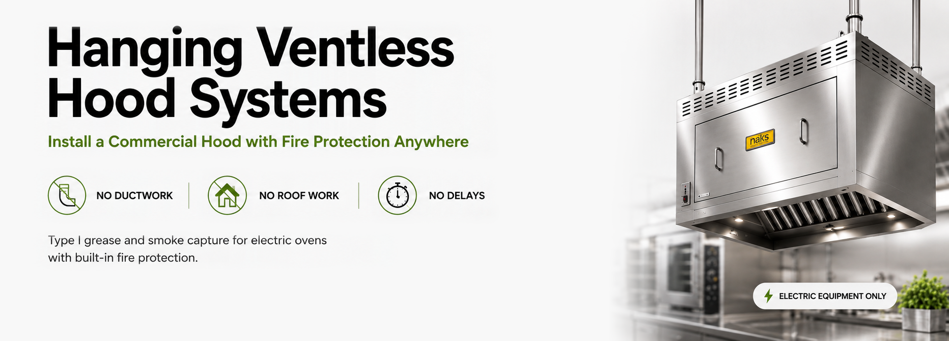 HoodMart | Hanging Ventless Hood Systems