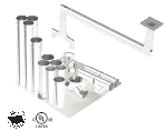 Single Wall Kit - Straight w/ Pant Leg and 2 - 90's Single Wall Kit - Straight w/ Pant Leg and 2 - 90's