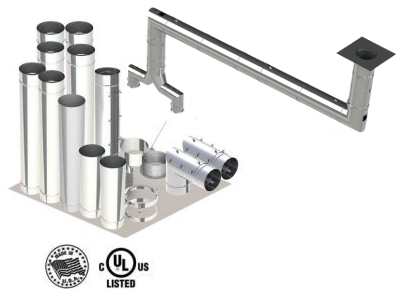 Single Wall Kit - Straight w/ Pant Leg and 2 - 90's Single Wall Kit - Straight w/ Pant Leg and 2 - 90's