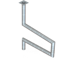 Single Wall Kit - Straight w/ 4 - 90's Single Wall Kit - Straight w/ 4 - 90's