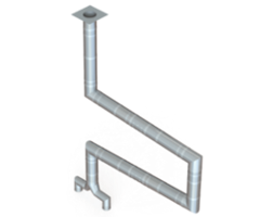 Single Wall Kit - Straight w/ Pant Leg and 4 - 90's Single Wall Kit - Straight w/ Pant Leg and 4 - 90's